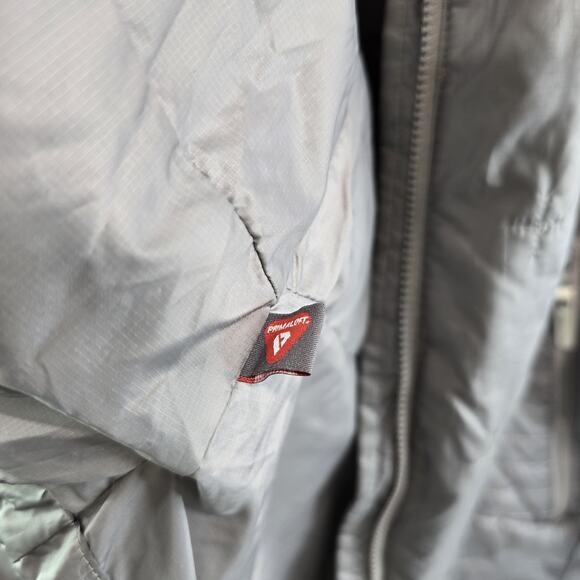 Helly Hansen Jacket Womens Medium Gray Verglas Puffer Quilted Primaloft Tech - Picture 10 of 13